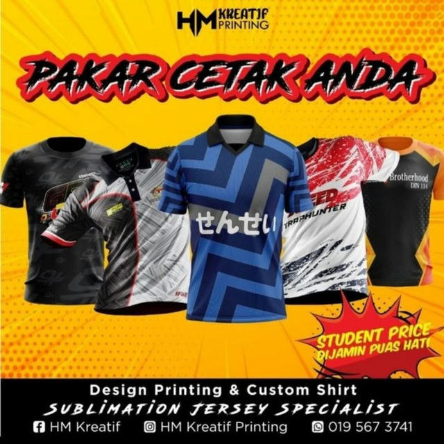 Sublimation Jersey - HM Kreatif Printing