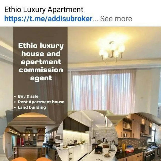 Ethio luxury housing and apartment commission agent