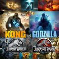 Dinosaurs , Kong and Godzilla's Movies : Jurassic park, Jurassic world and Jurassic all movies in Hindi_English
