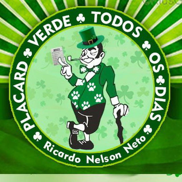 Placard 🍀Verde 🍀Todos 🍀Os🍀Dias🍀🇵🇹