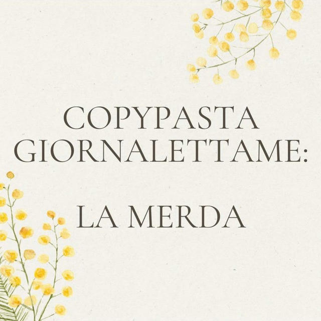 Copypasta giornalettame