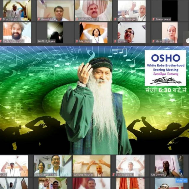 OSHO Meditate Celebrate🌹 ओशो संध्या सत्संग Evening Meeting of White Robe Brotherhood Sandhya Satsang