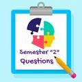 Semester 2 Questions 59th