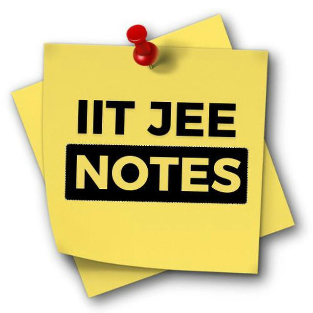 IIT JEE Notes