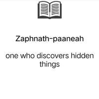 Zaphnath-paaneah