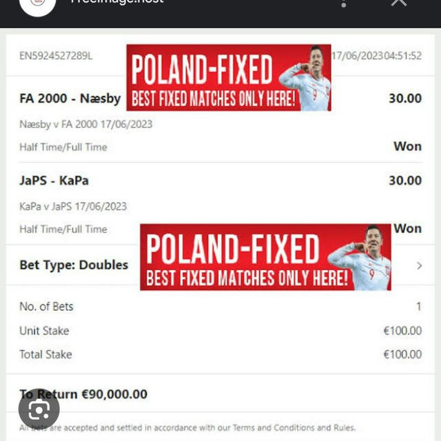 Poland Fixed Match 🏦