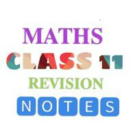 Class 11th Maths Notes