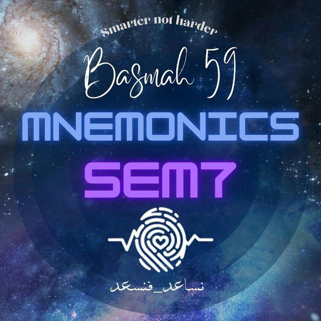Basmah 59 Mnemonics "Sem 7"🦋✨