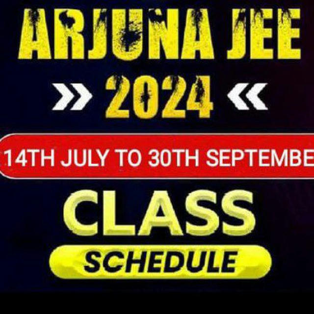 Arjuna JEE 2024 BATCH LECTURES