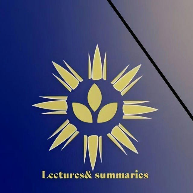 Department lectures and summaries (3rd)