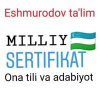 MILLIY SERTIFIKAT ONA TILI