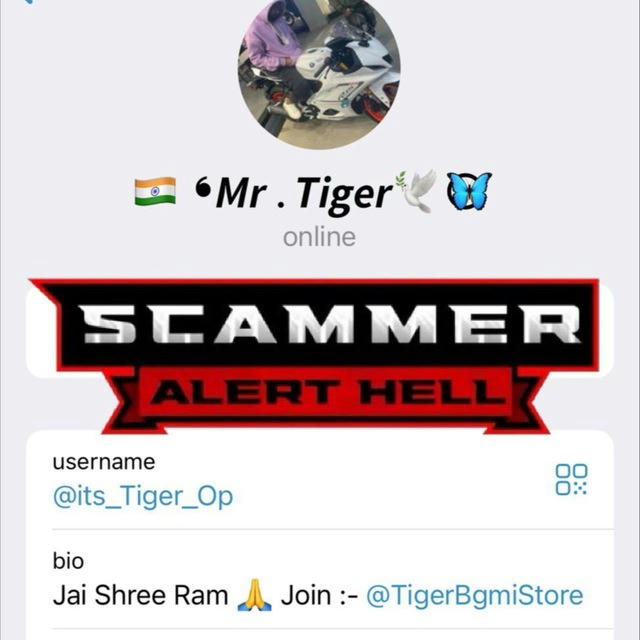 SCAMMER- @its_Tiger_Op