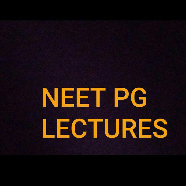 NEET PG LECTURES