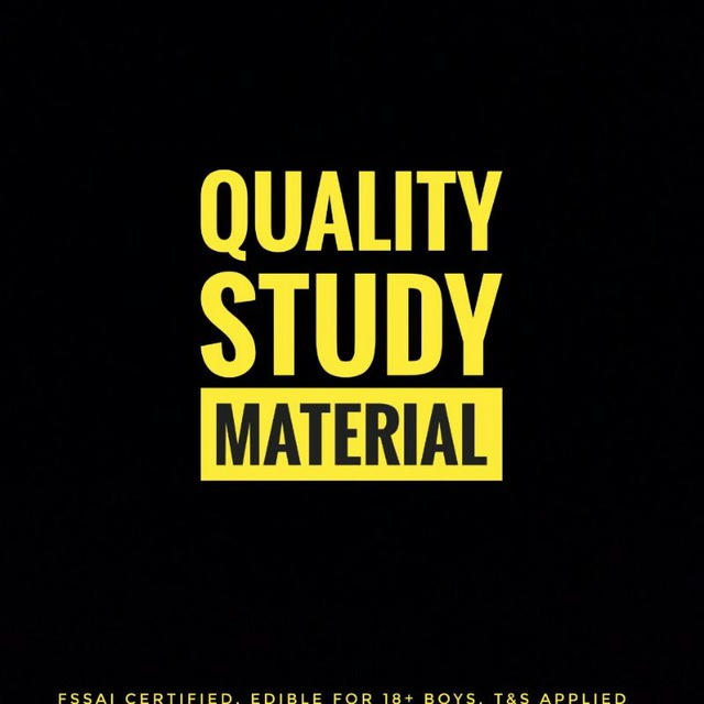 Quality Study Material q