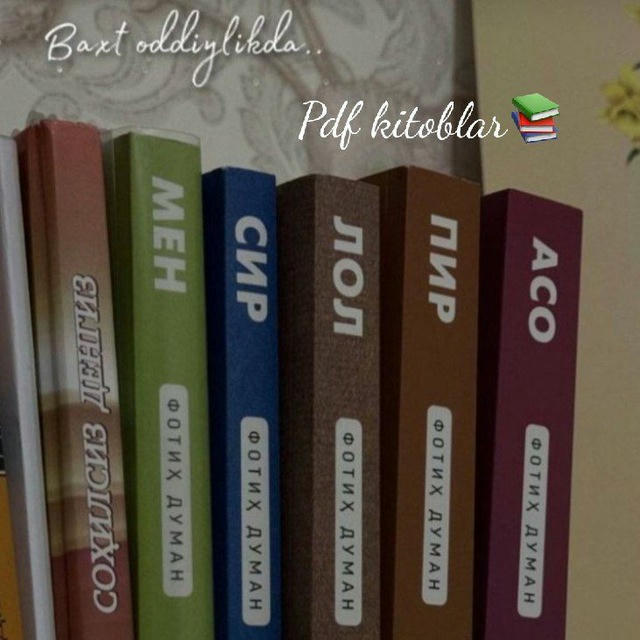 PDF kitoblar❤️📚