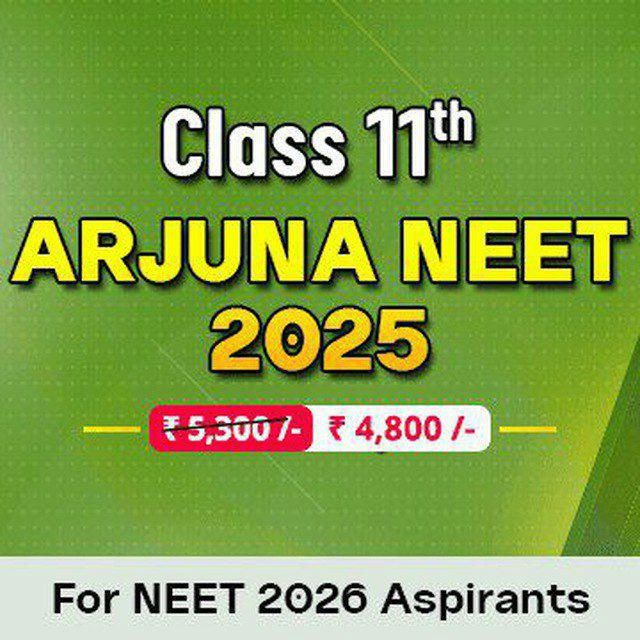 ARJUNA NEET 2025 For NEET 2026 Aspirants