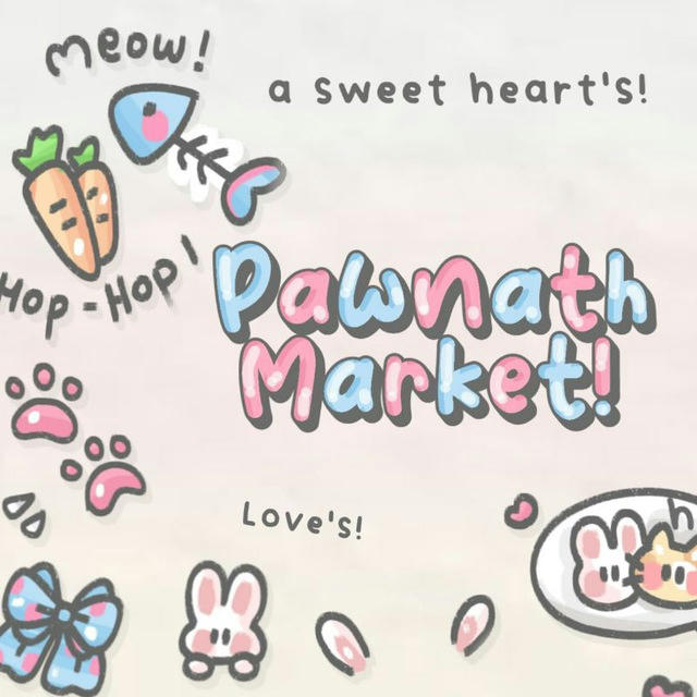 🐈‍⬛️🍄‍🟫𓂂 ๋ ；Pawnath market! I open 🍗🥩