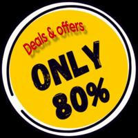 Only 80% (Deals & Offers -Alerts)