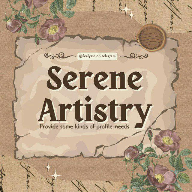 🝳 ׅ — Serene Artistry unik!﹐@Sealysse .. ❨ : 📼