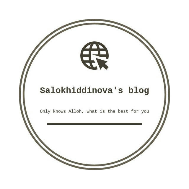 Salokhiddinovaʼs blog