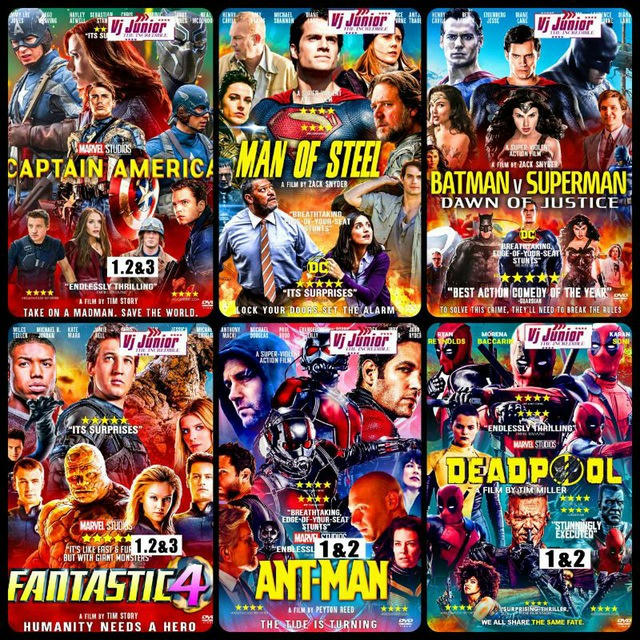 MARVEL AND DC MOVIES