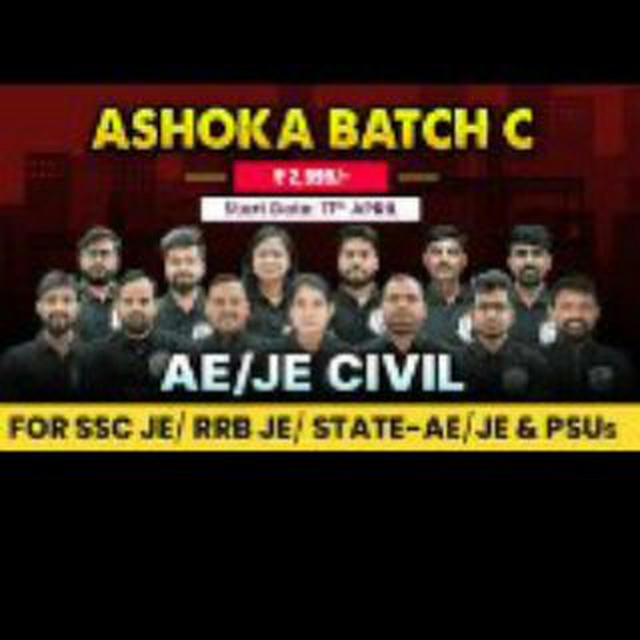 SSC ASHOKA BATCH AE/JE CIVIL