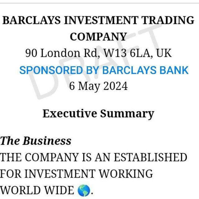 BARCLAYS INVESTMENT TRADING COMPANY 🇺🇸🇺🇲🇺🇲
