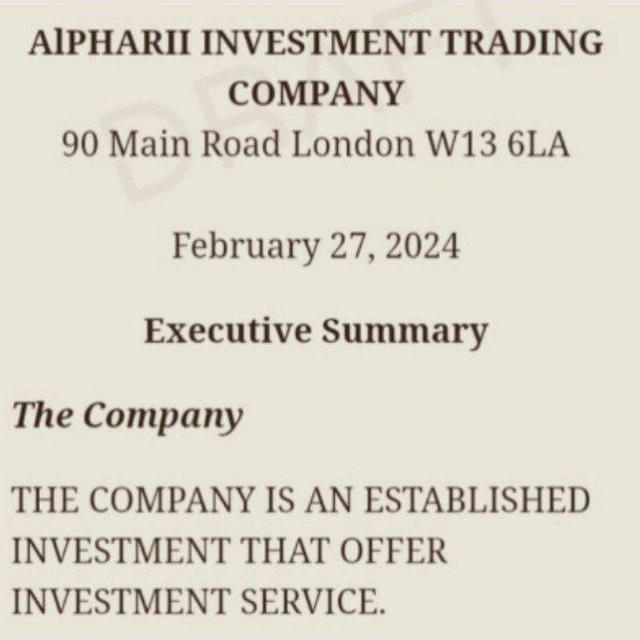 ALPHARII_INVESTMENT TRADING COMPANY 🇺🇸