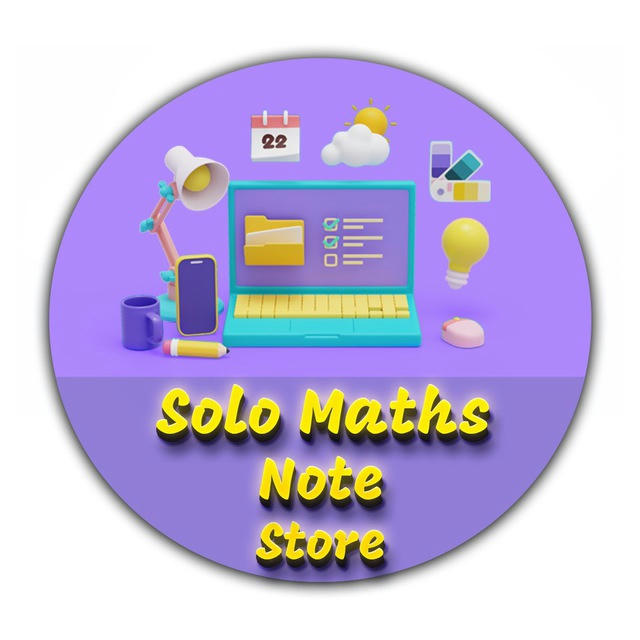 Solo Maths NOTE Store📚🔥