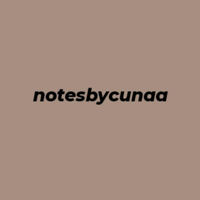 notesbycunaa | SPM