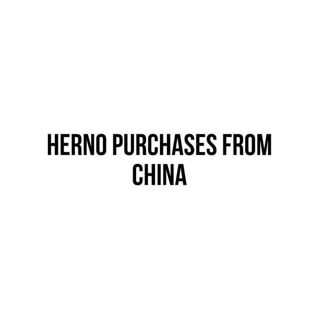 Herno purchases from China