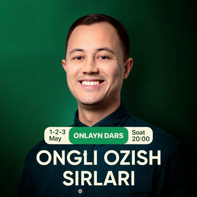 1-2-3 may | Ongli Ozish Sirlari