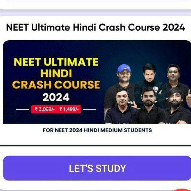 NEET Ultimate Hindi Crash Course 2024
