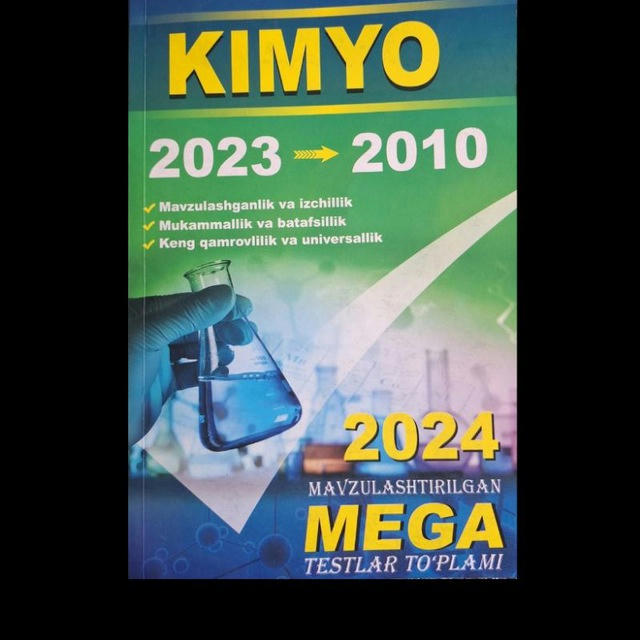 Mega kimyo 2024 yechimlari
