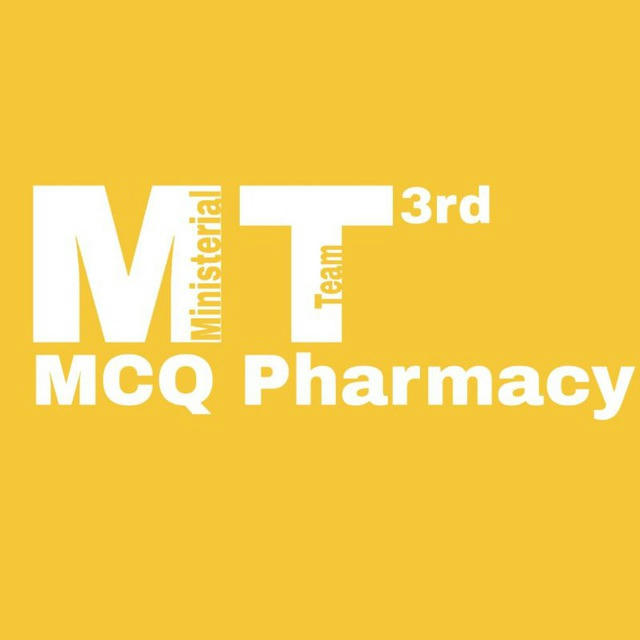 MT MCQ 3rd Pharmacy | الفريق الوزاري