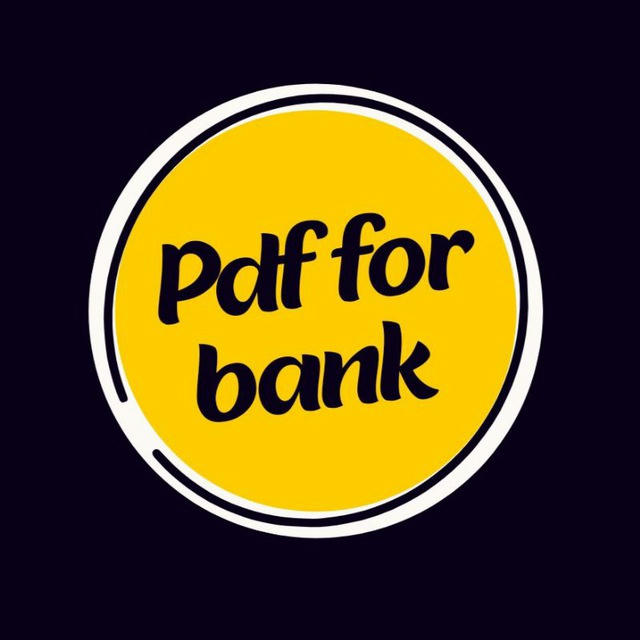 Pdf for bank