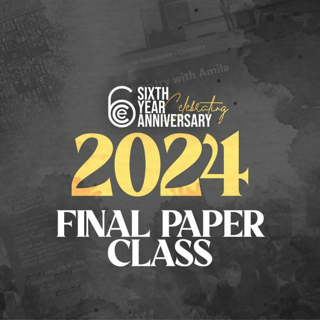 2024 Final Paper Class | ECHEM