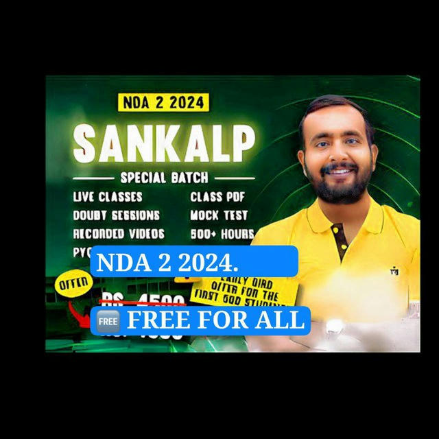 SANKALP BATCH NDA 2 2024 ARPIT SIR