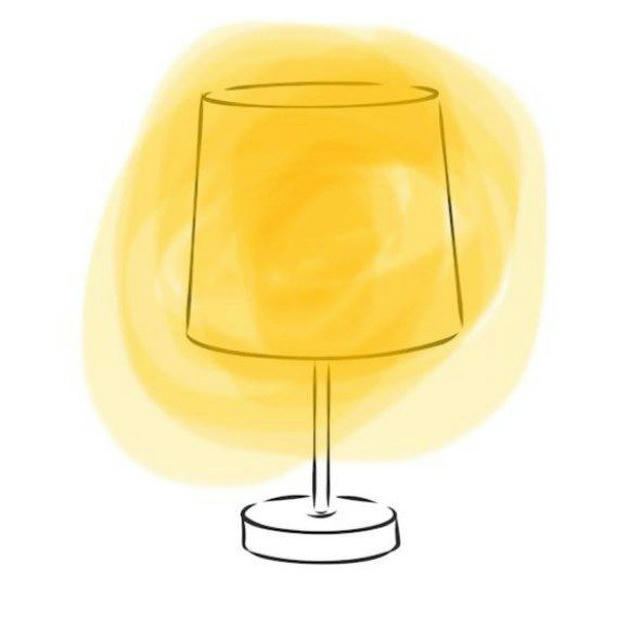 Желтая лампа