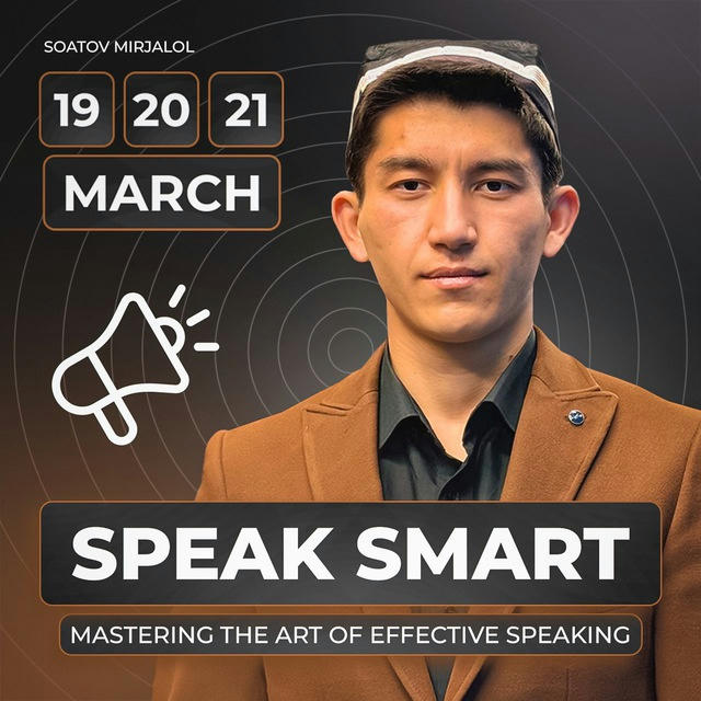 MIRJALOL SOATOV | Speak Smart