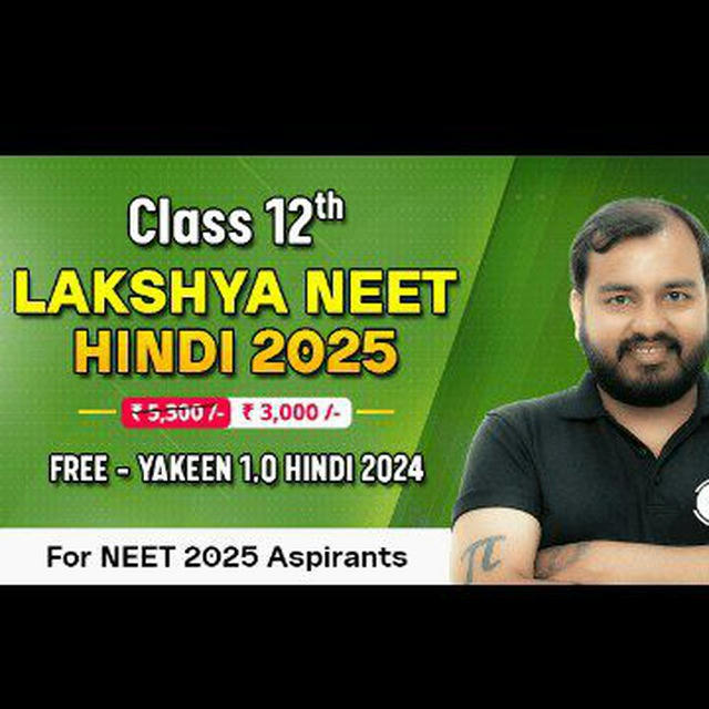 Lakshya NEET Hindi medium 2025