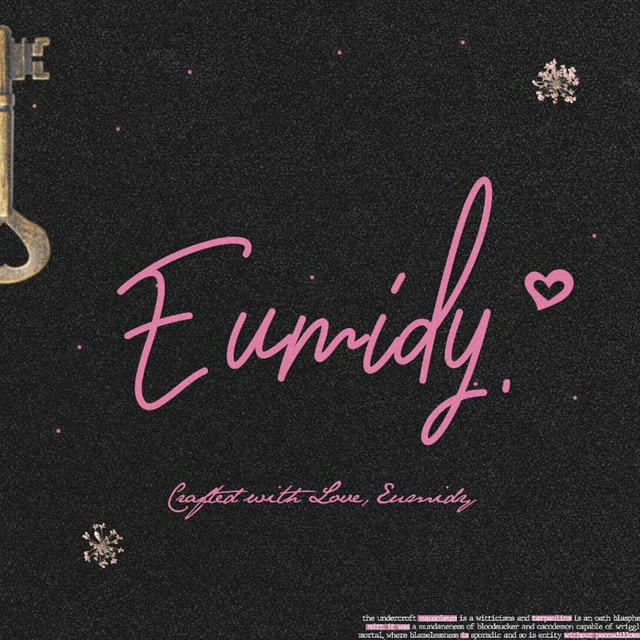 ㅤ. . 工艺 ／ EUMiDY ⁺ֹ ۪ ⓘ CLOSE.