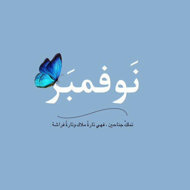 - نَوفمبَر 🦋.