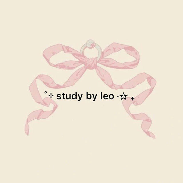 study with leo 🎧⊹