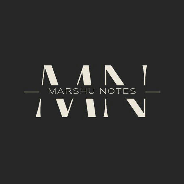 Marshu Notes