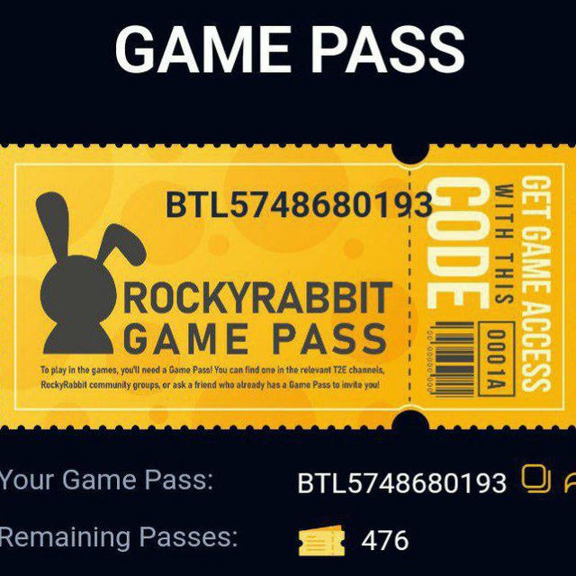 Rocky Rabbit Game passes