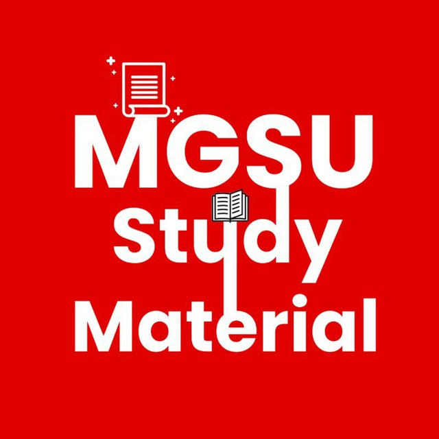 Mgsu Study Material