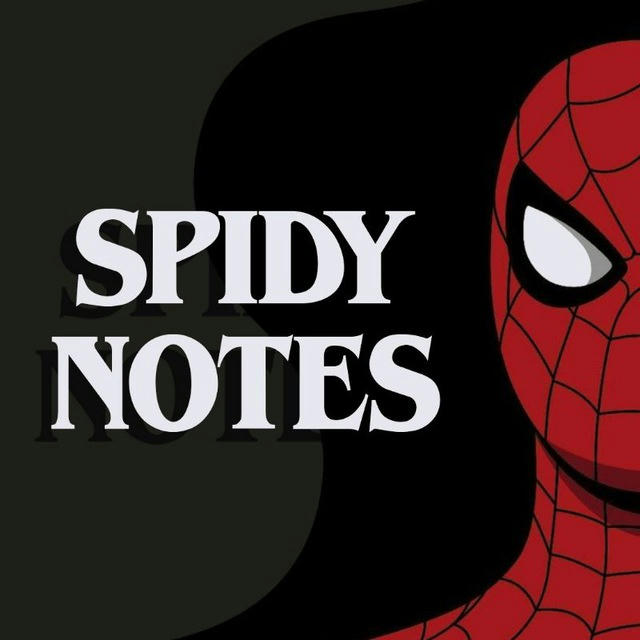 Spidy notes ‼️