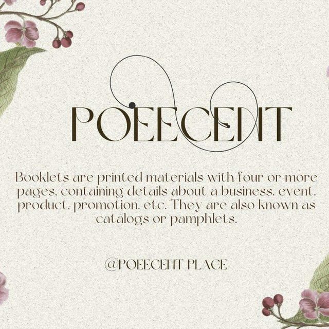 .. ( 𐚈 ) Orphic — Poecent !