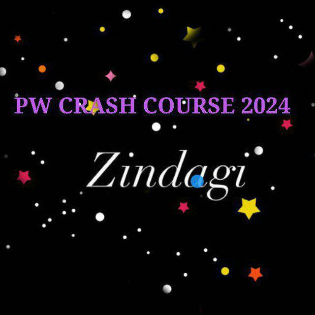 PW CRASH COURSE 2024